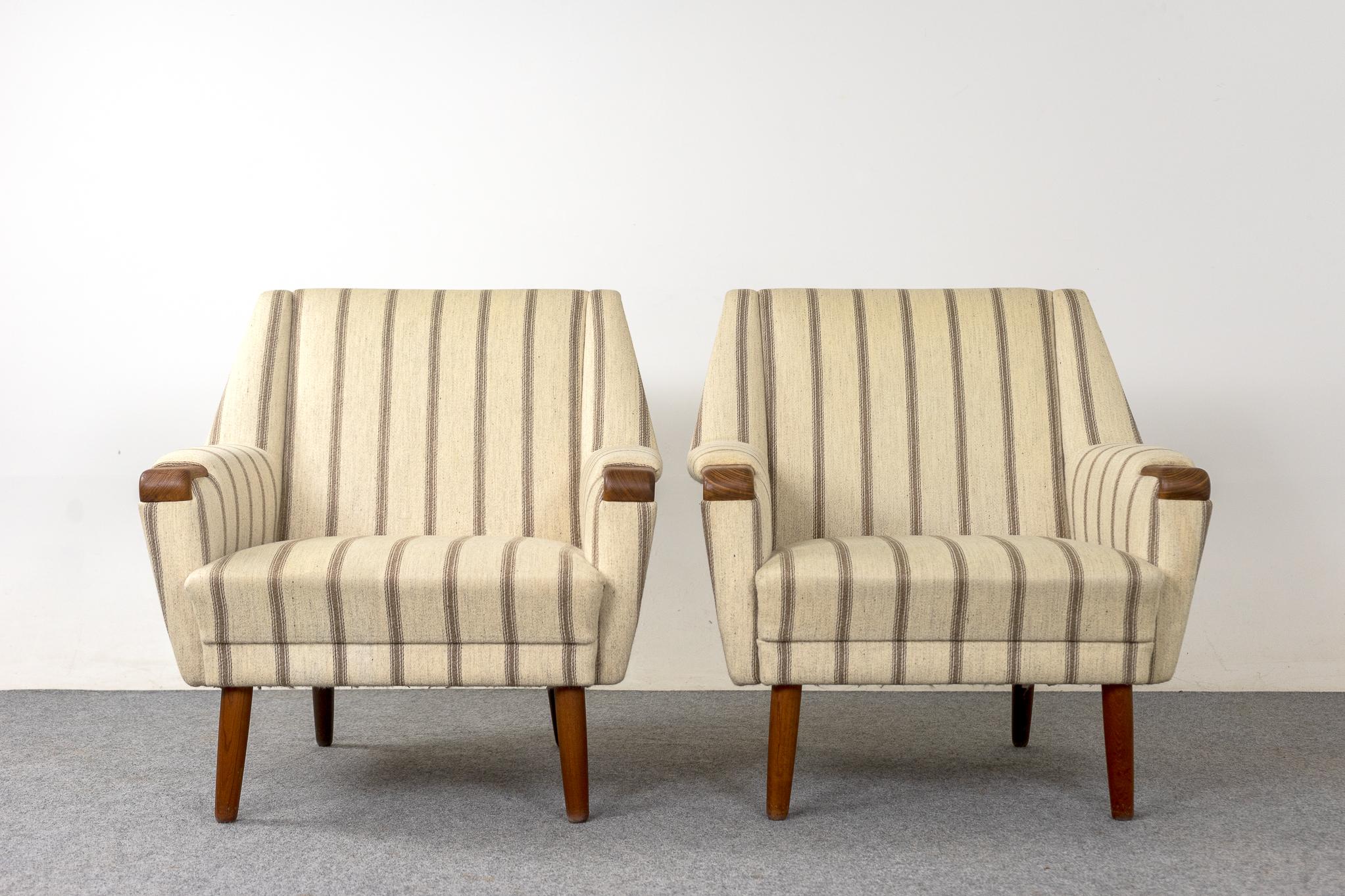 Mid-20th Century Three Piece Teak Danish Modern Sofa Set