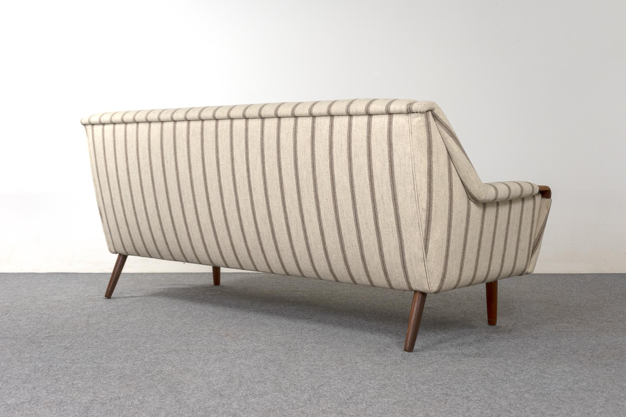 Three Piece Teak Danish Modern Sofa Set 1