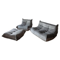 Three-Piece Togo Set by Michel Ducaroy Manufactured by Ligne Roset in France