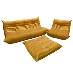 Three-Piece Togo Set, Design by Michel Ducaroy, Manufactured by Ligne Roset