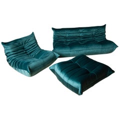 Three-Piece Togo Set, Design by Michel Ducaroy, Manufactured by Ligne Roset