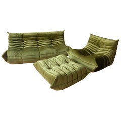 Three-Piece Togo Set, Design by Michel Ducaroy, Manufactured by Ligne Roset