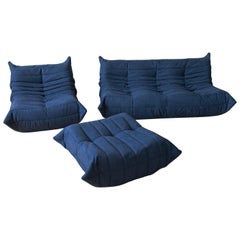 Three-Piece Togo Set, Design by Michel Ducaroy, Manufactured by Ligne Roset