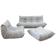 Three-Piece Togo Set, Design by Michel Ducaroy, Manufactured by Ligne Roset