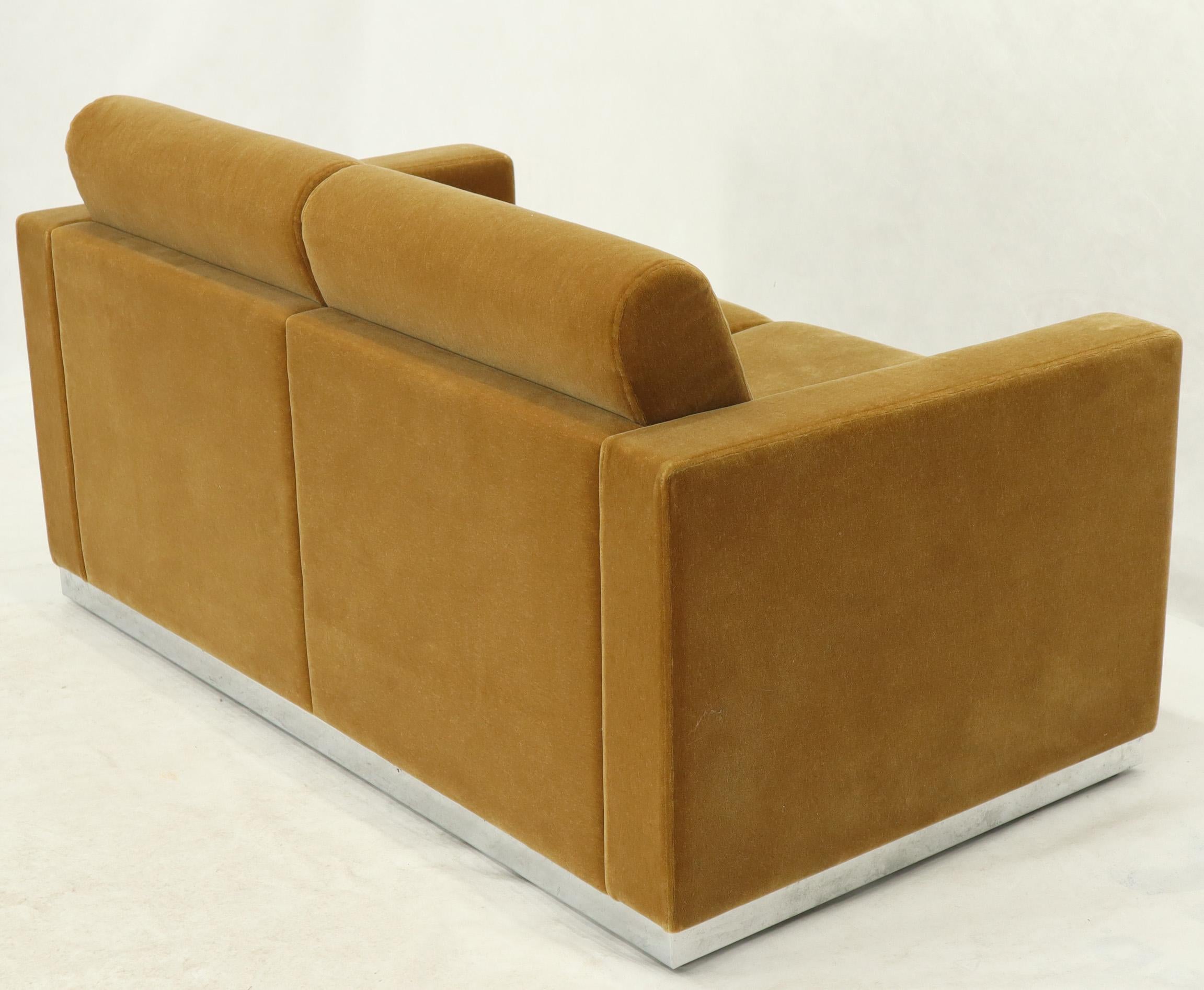 20th Century Three Pieces Mohair Living Room Set Club Chairs Love Seat Sofa