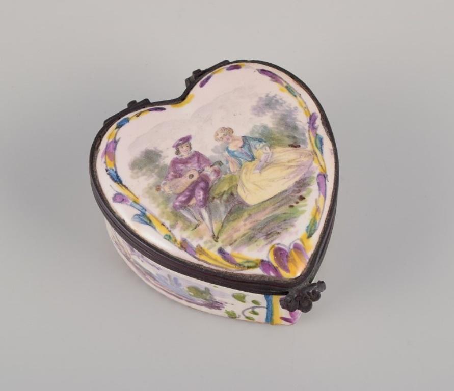 Three pieces of French and English porcelain. For Sale 2