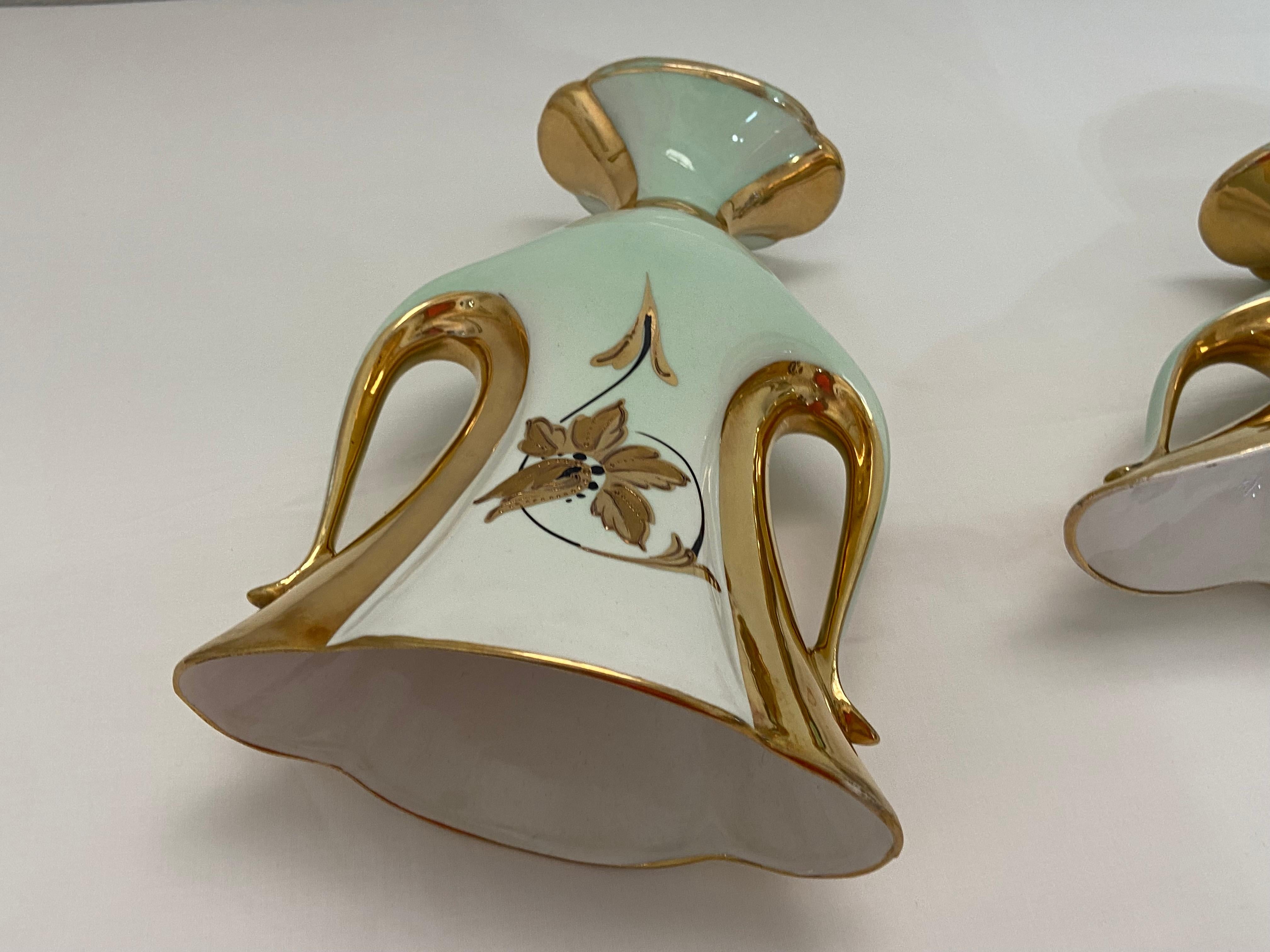 Women's or Men's Three Pieces of Italian Vintage Ceramics, 1950s For Sale