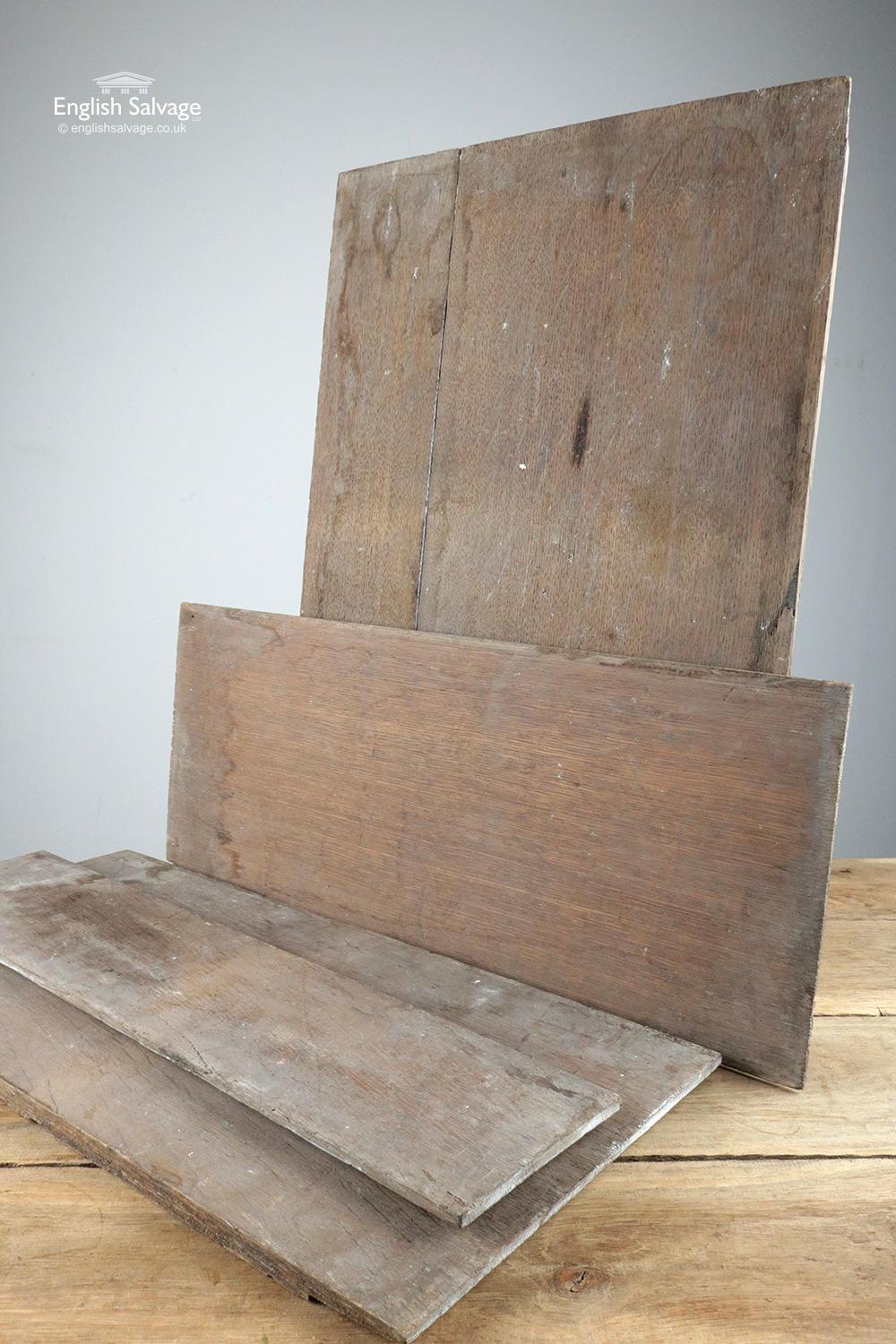 Three Pieces of Reclaimed Oak Carved Panels, 20th Century For Sale 2
