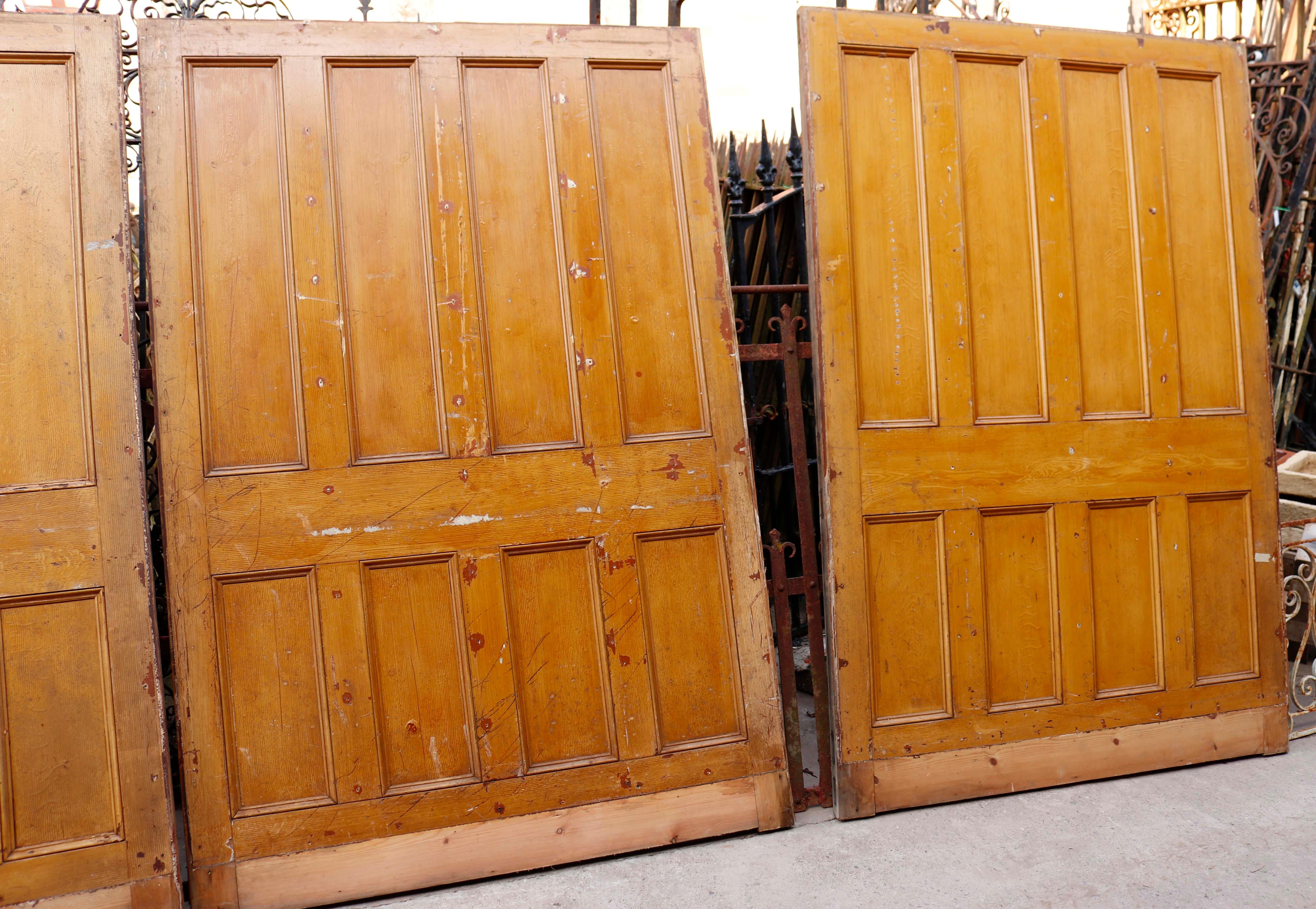 Three Pieces of Salvaged Wooden Panelling For Sale 3