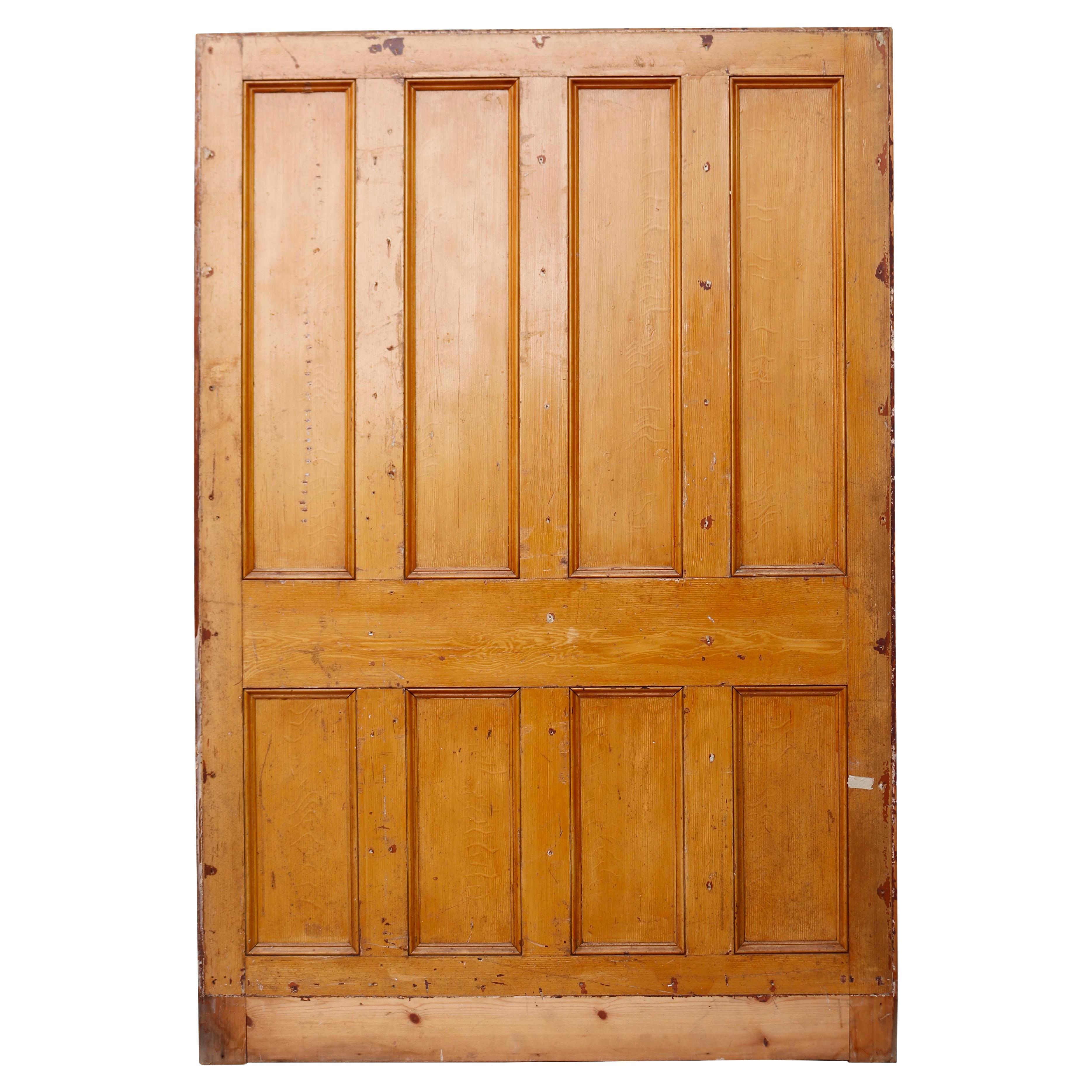 Three Pieces of Salvaged Wooden Panelling For Sale