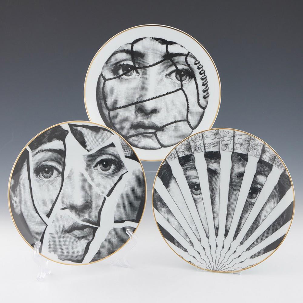 Piero Fornasetti said that he chose Lina Cavalieri for her archetypal beauty. It's clear what he meant. Fornasetti designed more than 400 variations of her face, some winking, some crying, some in laughter. They became utterly iconic in the mid 20th