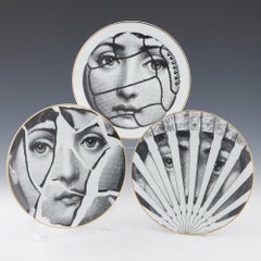 Fornasetti Tema e Variazioni Plates by Rosenthal 1980s