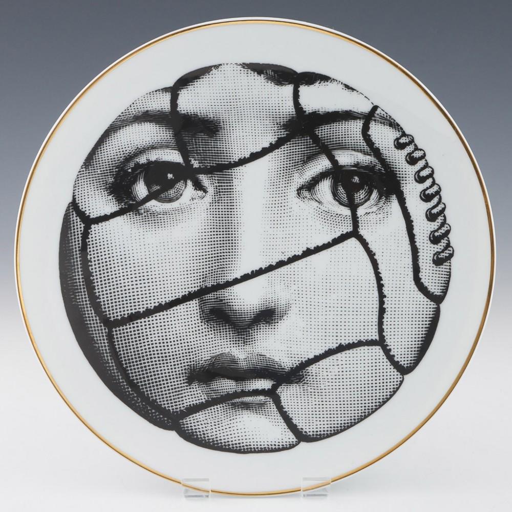Porcelain Fornasetti Tema e Variazioni Plates by Rosenthal 1980s For Sale