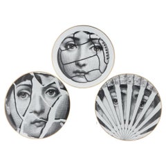 Fornasetti Tema e Variazioni Plates by Rosenthal 1980s