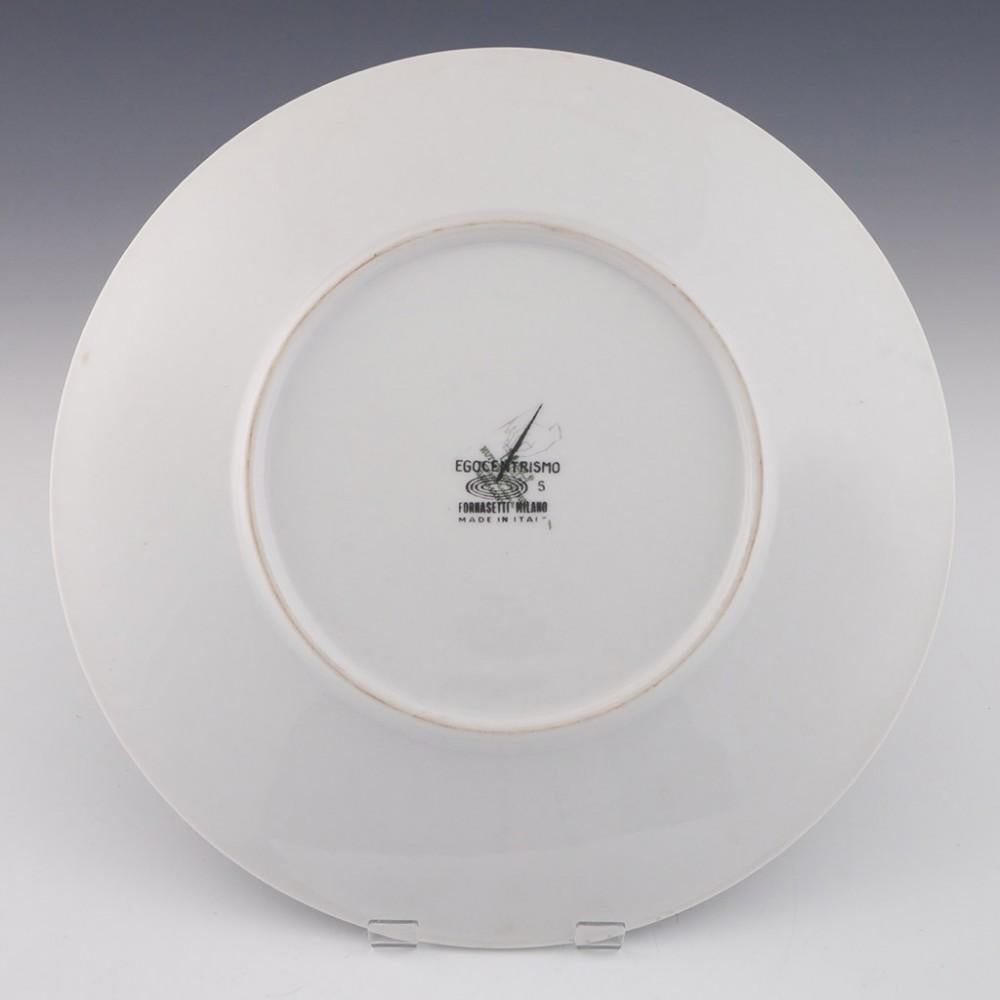 Mid-Century Modern Three Pierro Fornasetti Egocentrismo Plates, c1960 For Sale