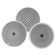 Three Pierro Fornasetti Egocentrismo Plates, c1960
