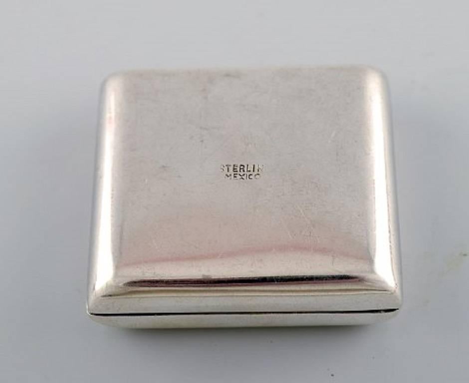 Art Deco Three Pill Boxes in Silver, Gold-Plated, One Lined, Early 20th Century