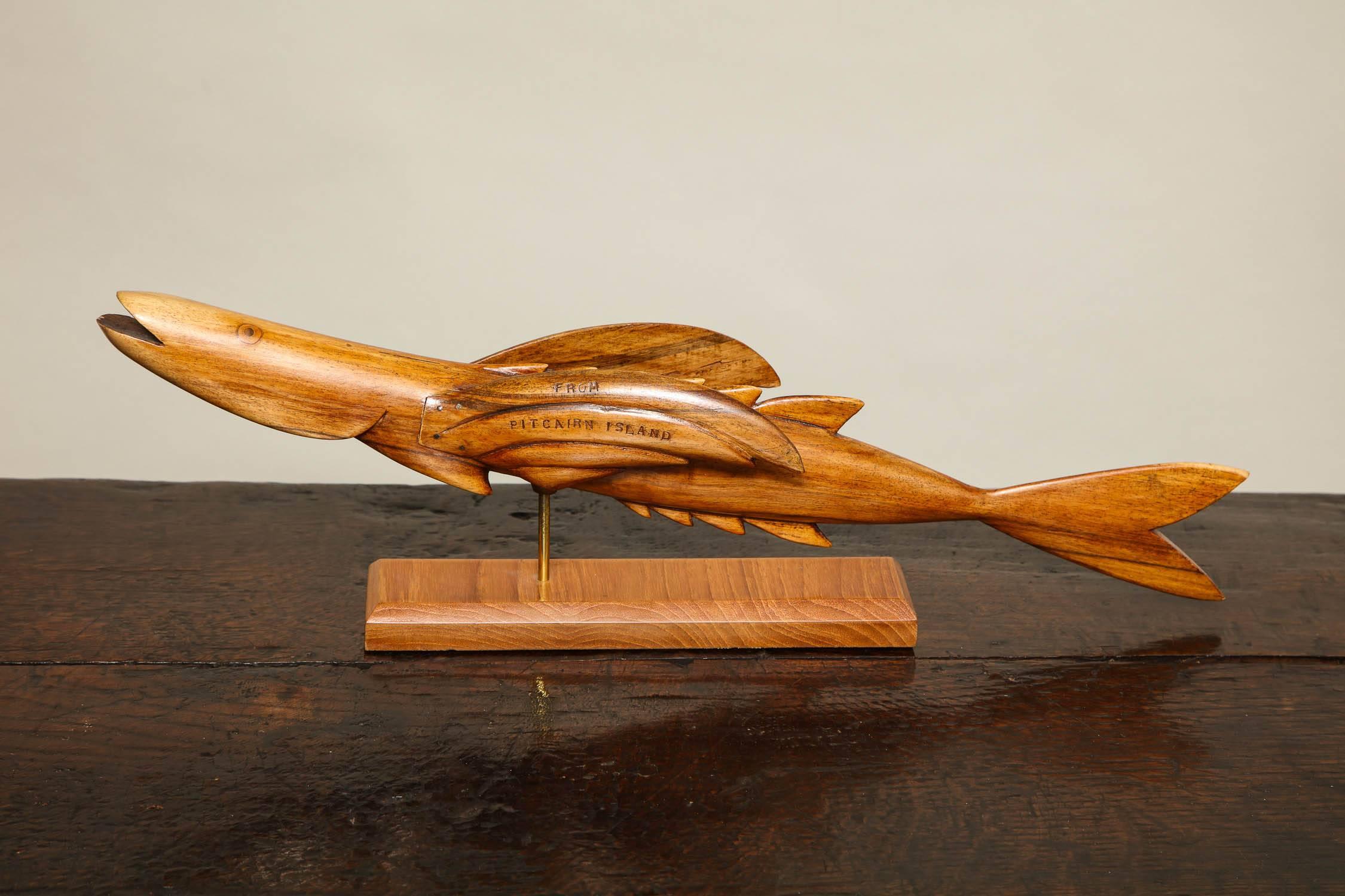 Pitcairn Islands Carved Flying Fish