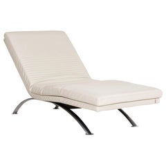 Three-Point Leather Lounger Cream Function Relax Function