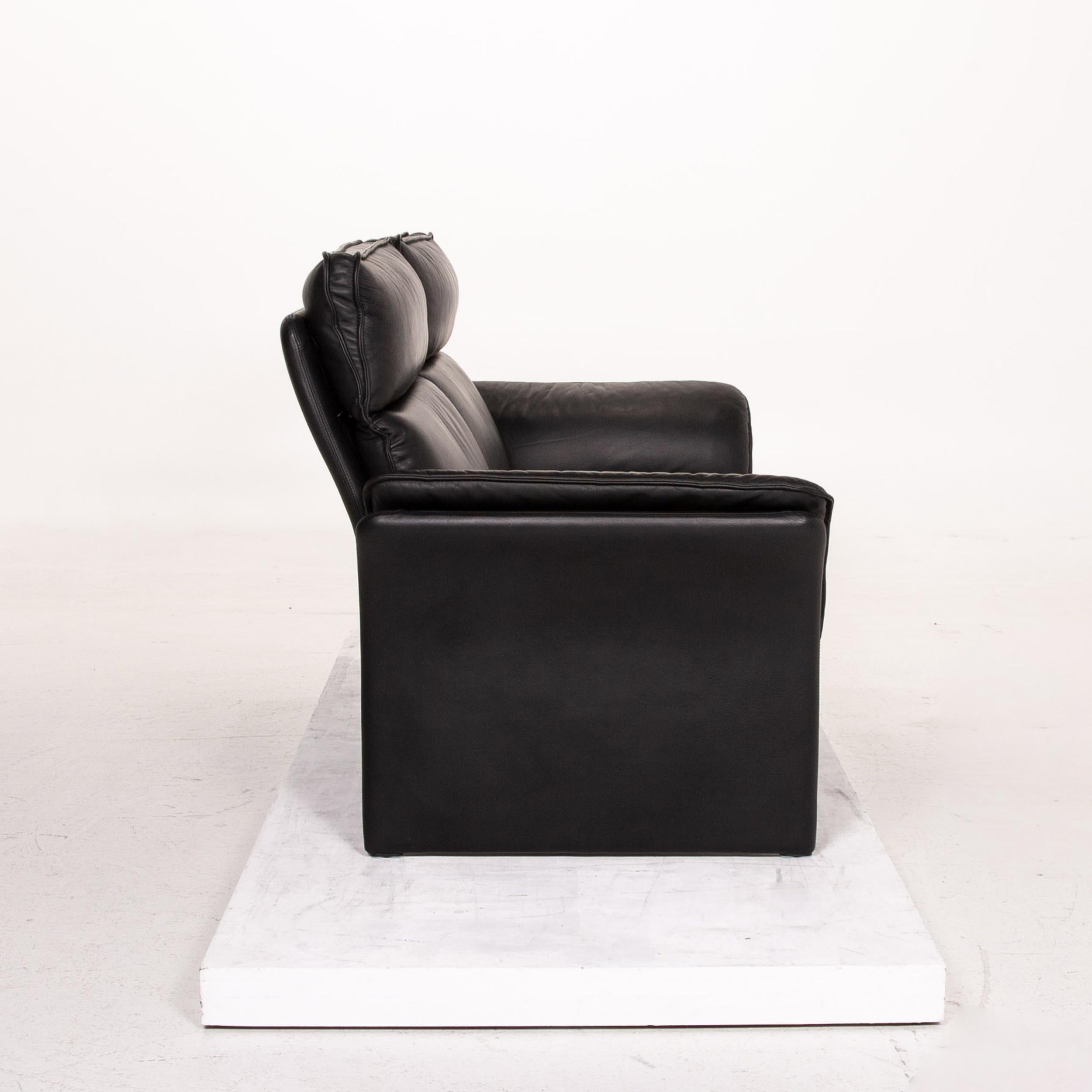 Three-Point Scala Leather Sofa Set Black 1 Three-Seat 1 Two-Seat 10