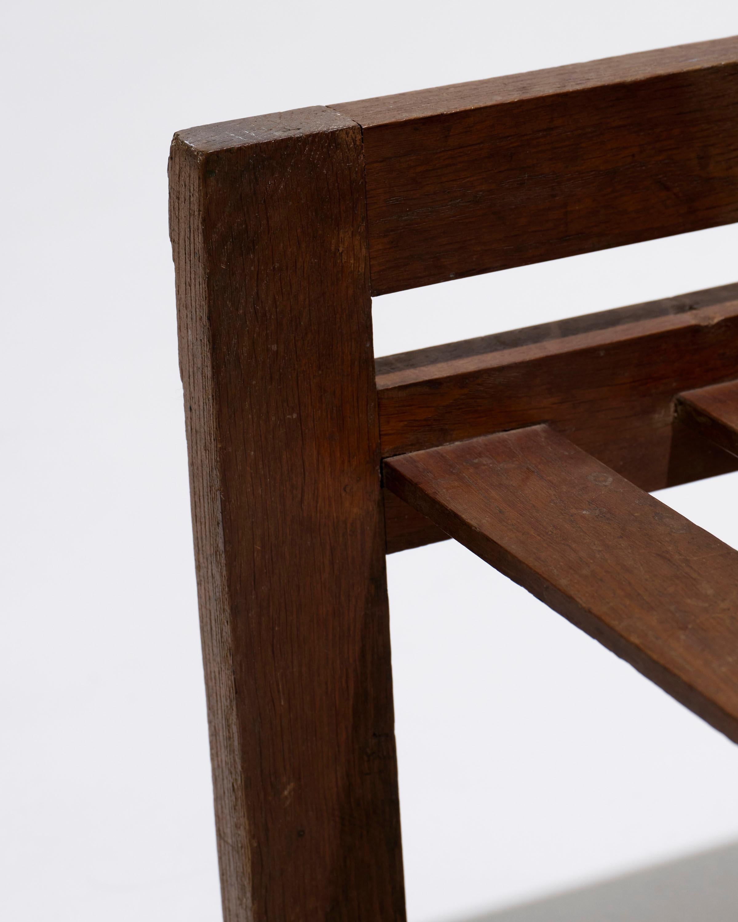 Three-position wooden stool, 1950s For Sale 8