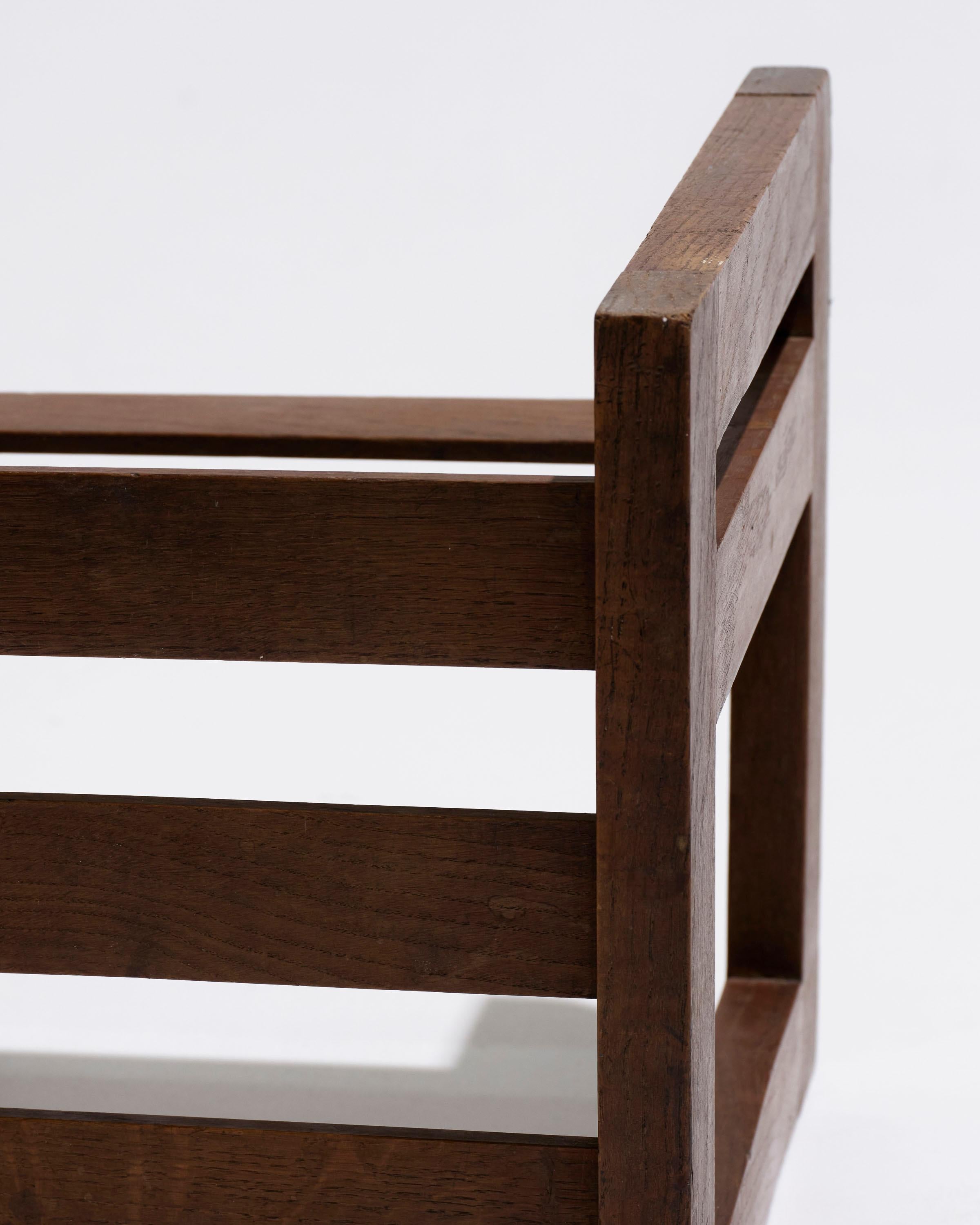 Three-position wooden stool, 1950s For Sale 10