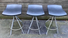 Three Postmodern Counter Height Stools by Jorge Pensi for Mobles 114