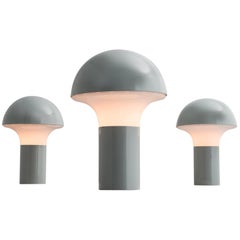 Three Postmodern Italian Mushroom Lamps