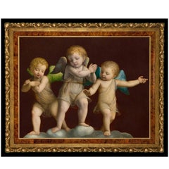 Three Putti, after Renaissance Oil Painting by Bernardino Luini
