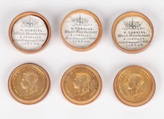 Three Queen Victoria Silver Jubilee Gilded Boxed Medallions