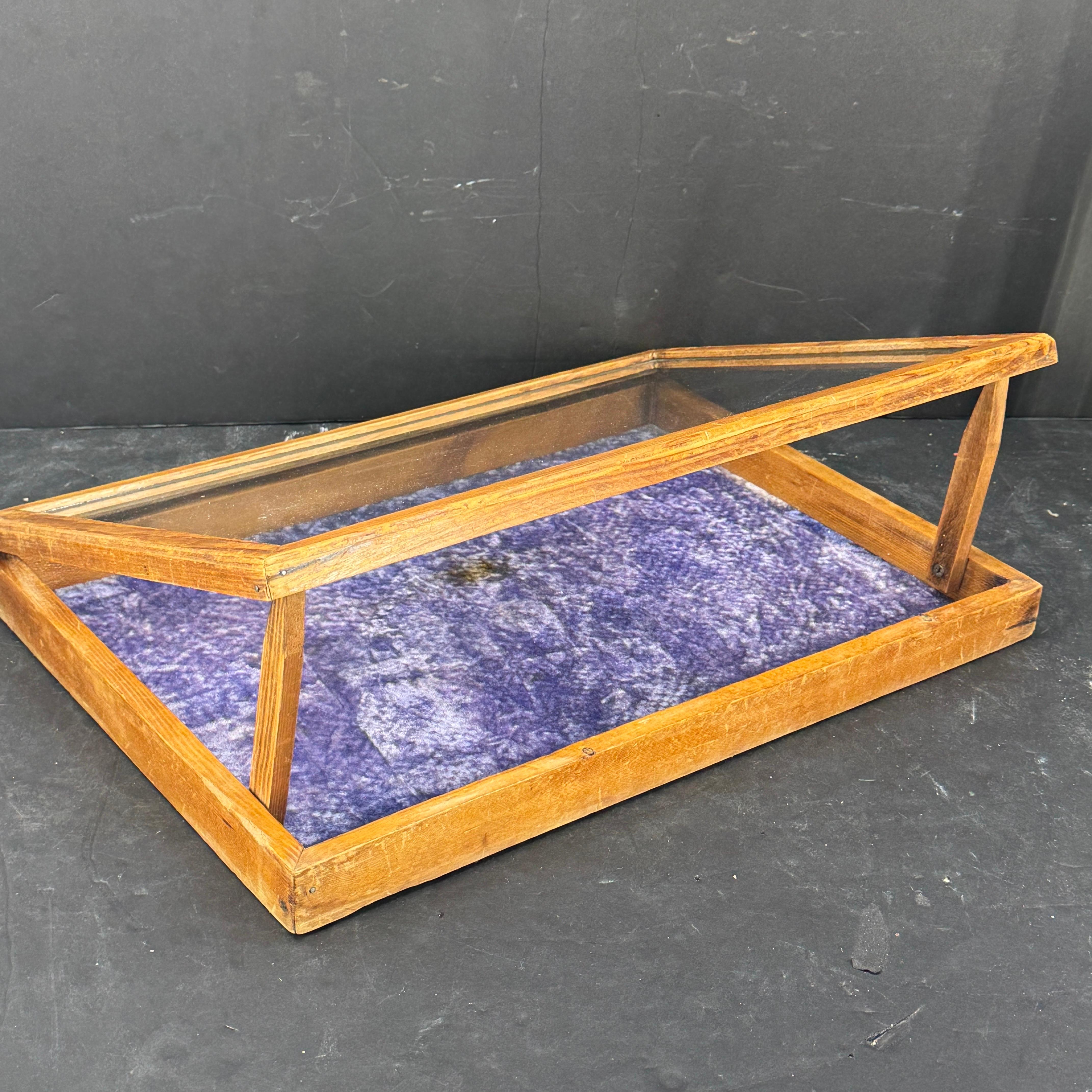 Three Rectangular Wood Glass Table Display Cabinets Vitrines 9
