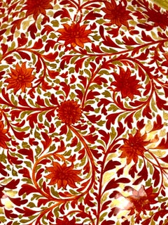 Three Red Chrysanthemum Pattern Coalport Porcelain Dishes England Circa 1810