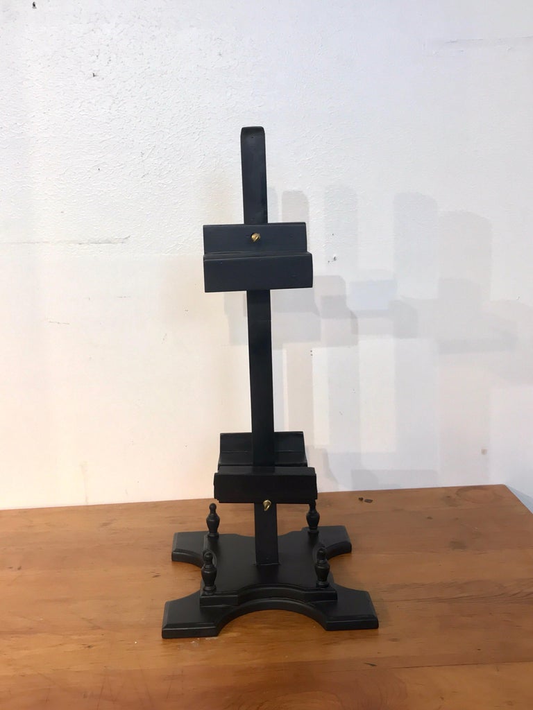 Three Regency Style Ebonized Dual Sided Table Easels For Sale at 1stdibs