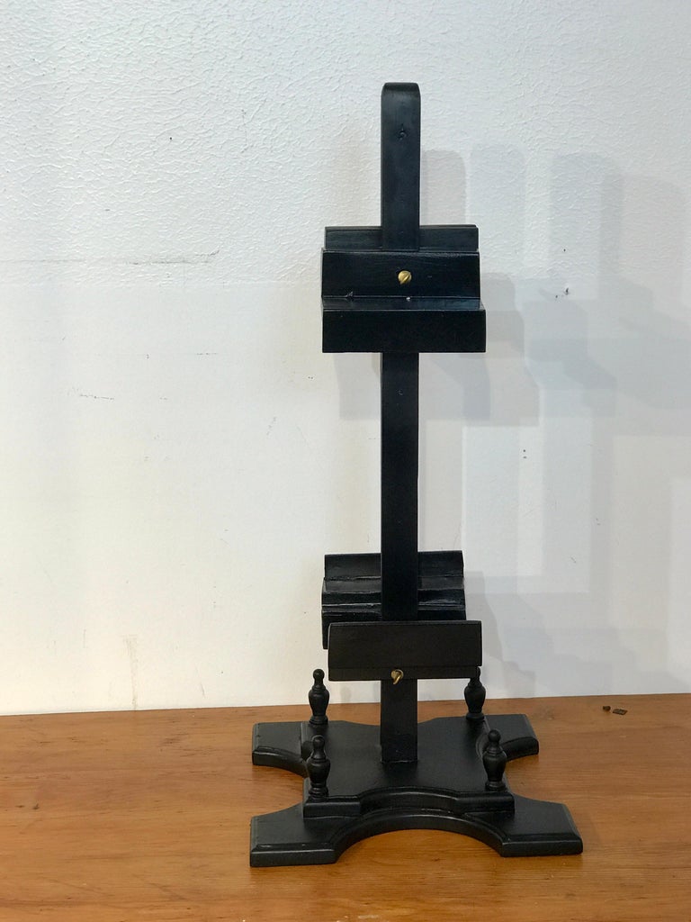 Three Regency Style Ebonized Dual Sided Table Easels For Sale at 1stdibs