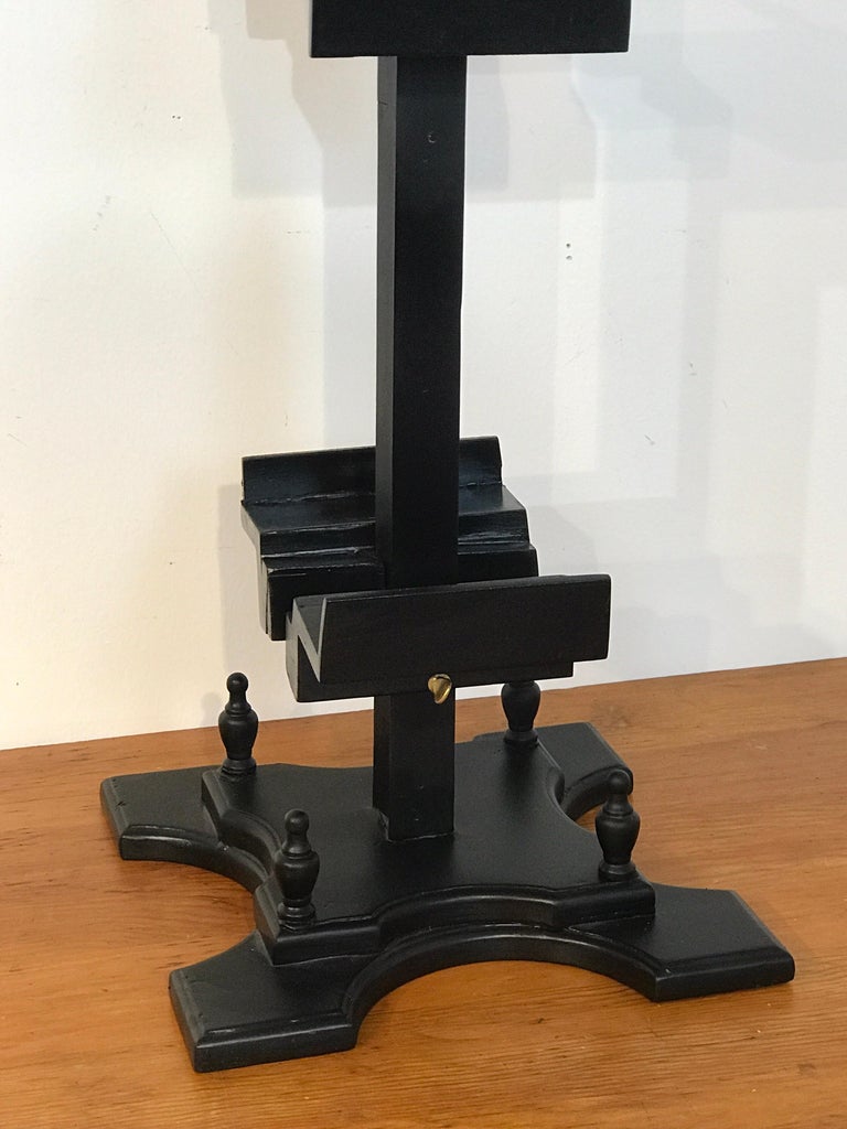 Three Regency Style Ebonized Dual Sided Table Easels For Sale at 1stdibs