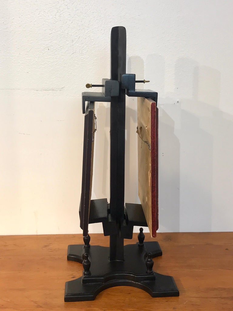 Three Regency Style Ebonized Dual Sided Table Easels For Sale at 1stdibs