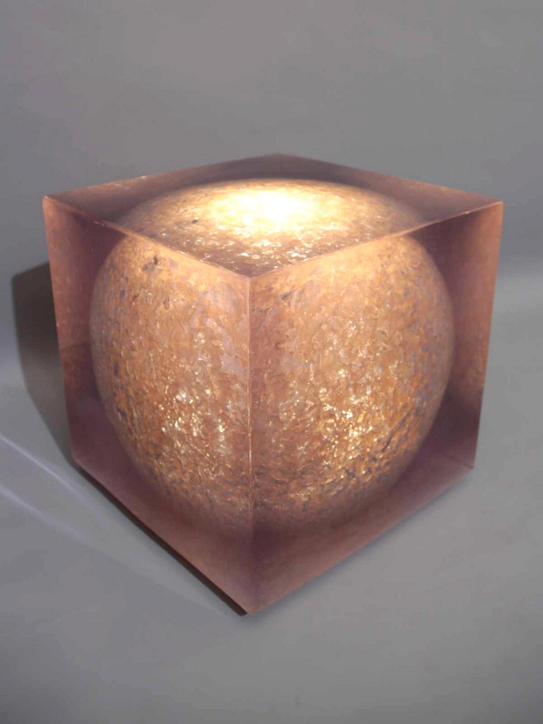 Contemporary Three resin light sculptures 