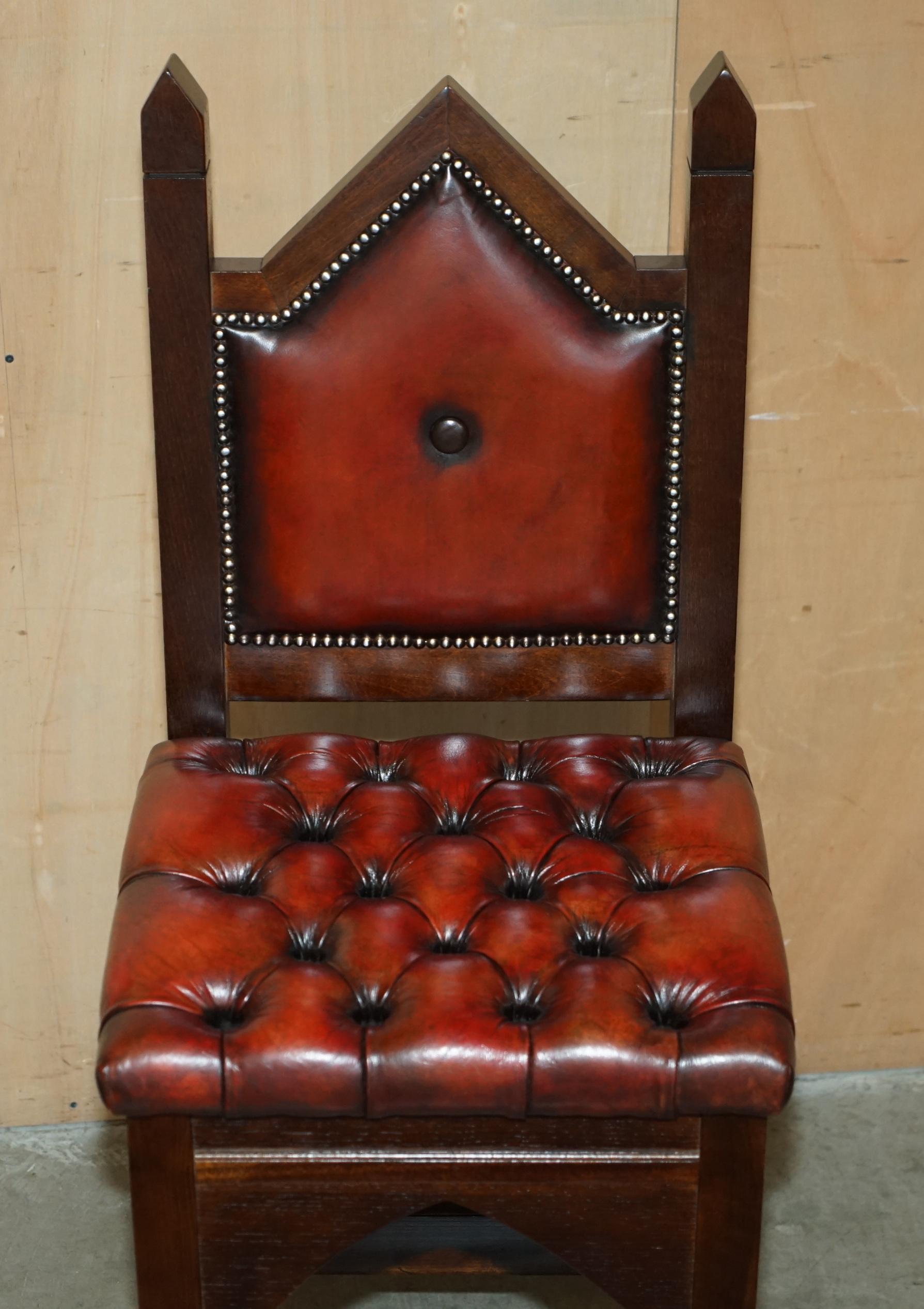 Trois tabourets de bar récupérés en cuir marron chiné à la cendres de chiffon 3 en vente 11
