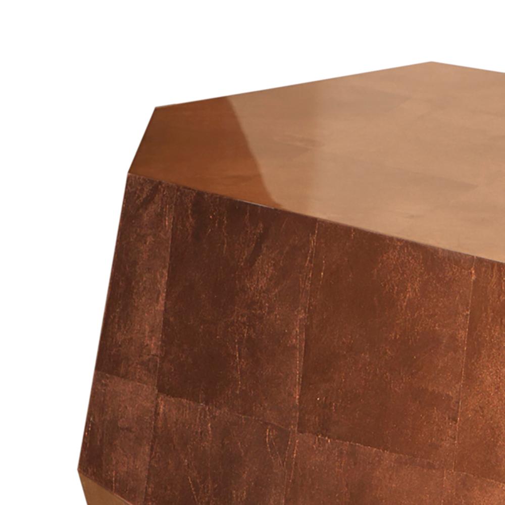 Modern Three Rocks High Side Table, Copper Leaf, InsidherLand by Joana Santos Barbosa For Sale