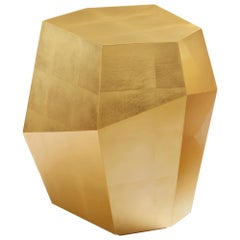 Three Rocks High Side Table, Gold Leaf, InsidherLand by Joana Santos Barbosa