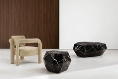 Three Rocks Medium Coffee Table, Nero Marquina, InsidherLand