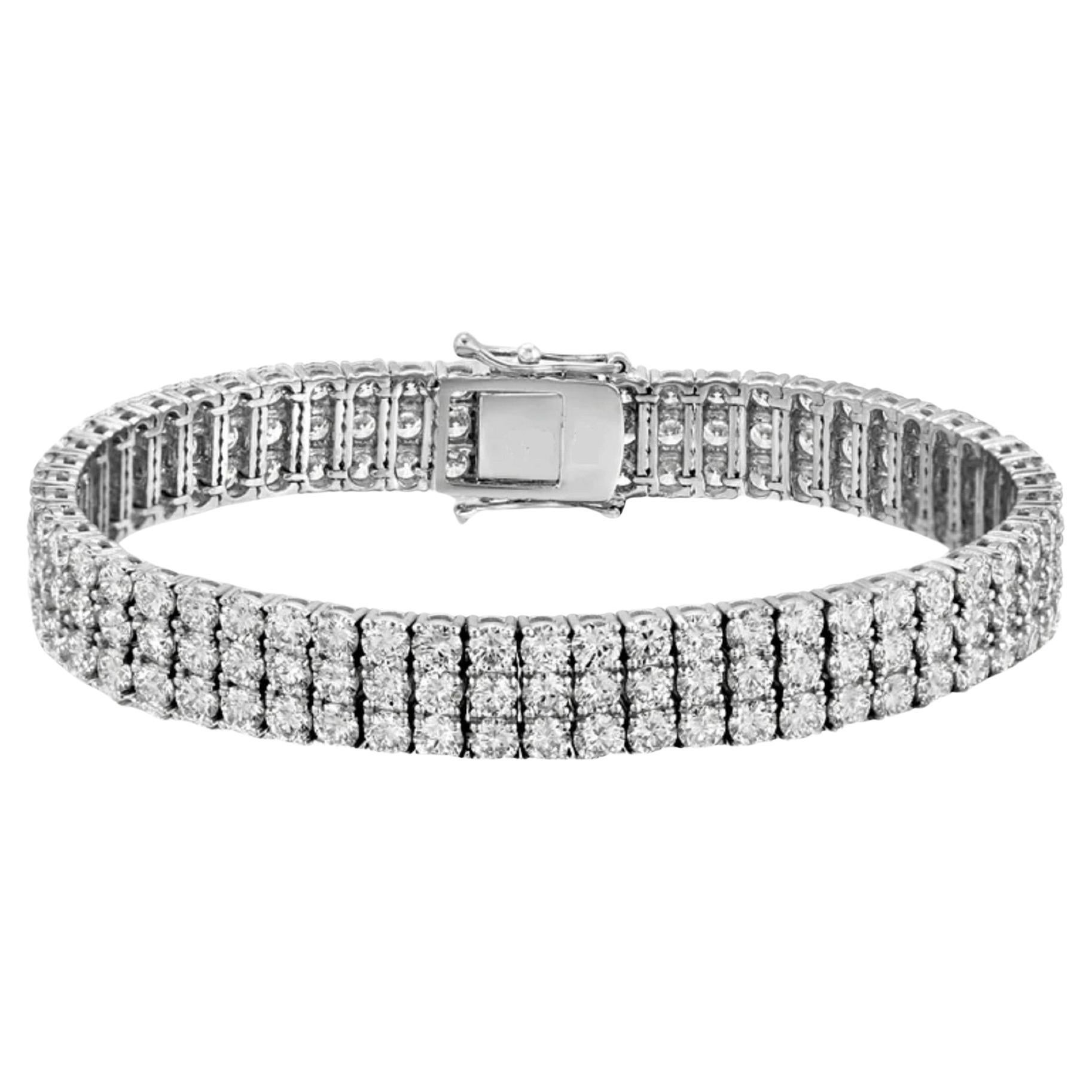 Pulsera de tenis con diamantes de 18 quilates The Row