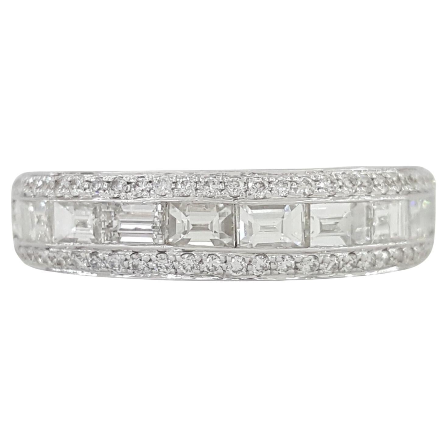 The Row Baguette & Round Brilliant Cut Diamond Band RIng