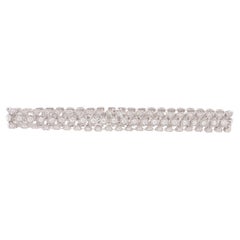 Pulsera de tres filas de diamantes 1,9 quilates en total