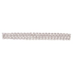 Three Row Diamond Bracelet 1.9 Carat Total