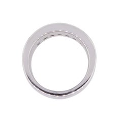 Three-Row Round Brilliant Diamond Wedding Band