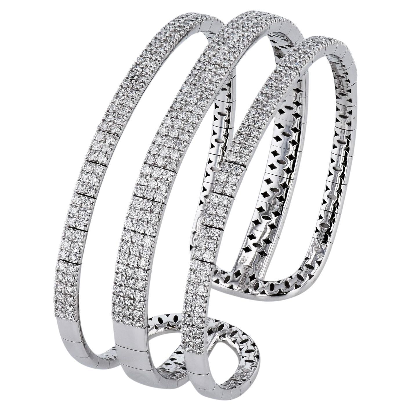 The Row Weißgold Diamant Manschettenarmband