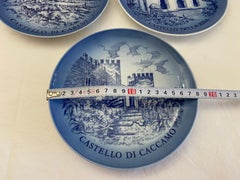 Three Royal Copenhagen Plates "I Castelli di Palermo", Limited Edition