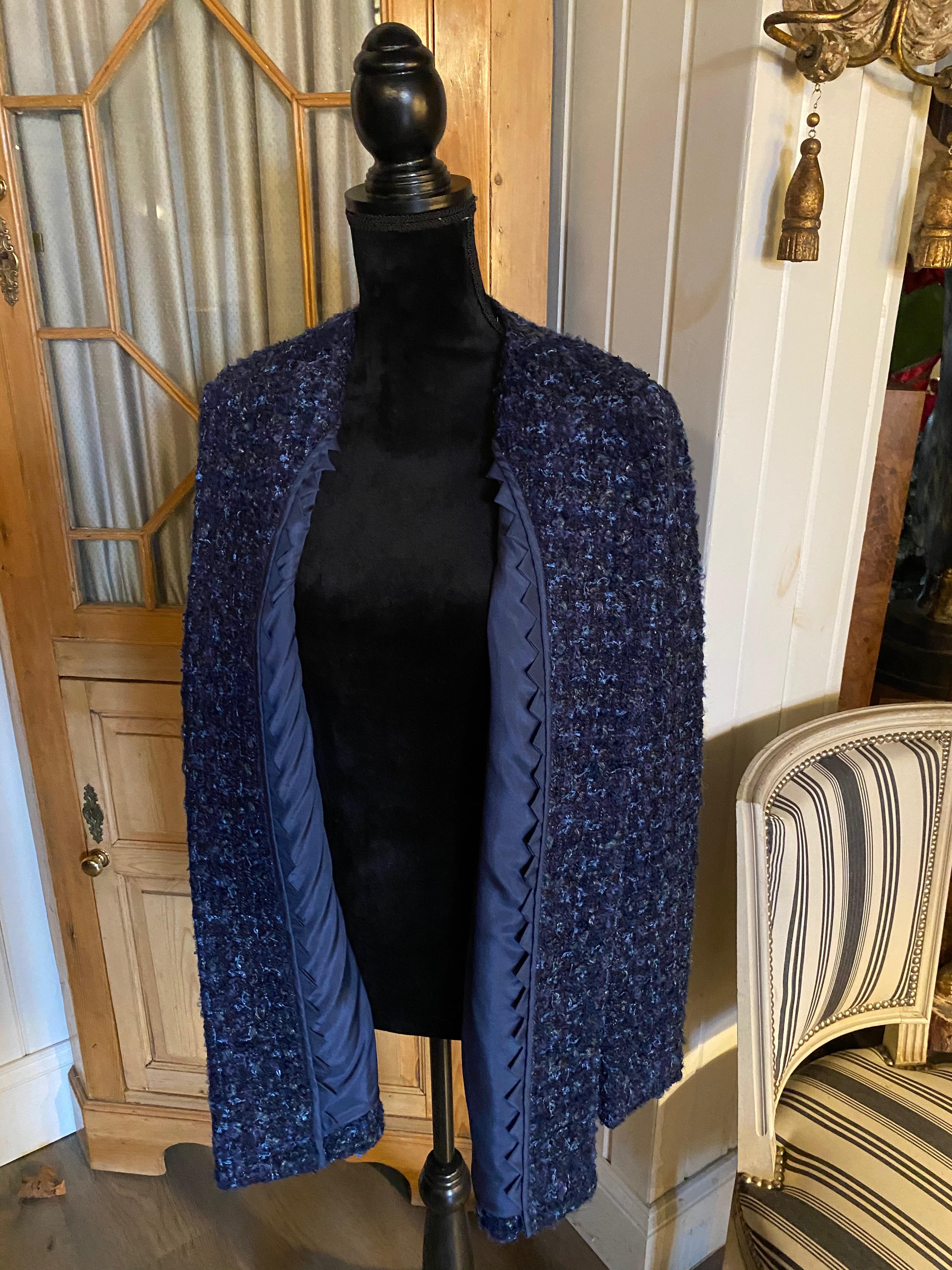 Trois vestes en tissu bouclé Sam Kori Greorge Courture Atelier. Approximativement taille 12-14 en vente 4