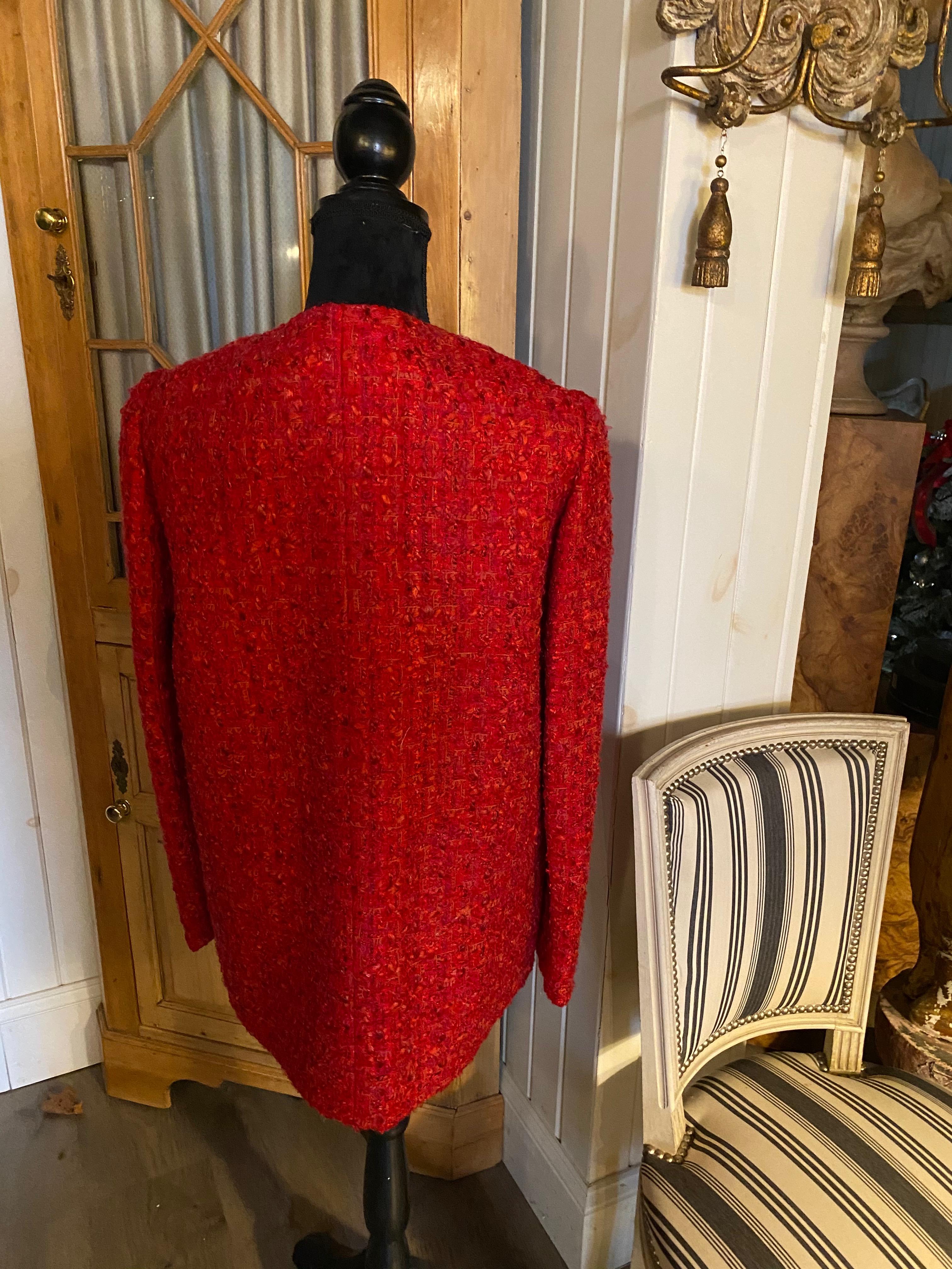Three Sam Kori Greorge Courture Atelier Boucle Jackets. Approximately size 12-14 In Excellent Condition For Sale In Buchanan, MI